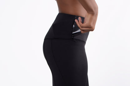 High-Waist Pocket Capri Legging