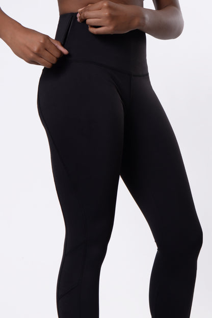 High-Waist Pocket Capri Legging